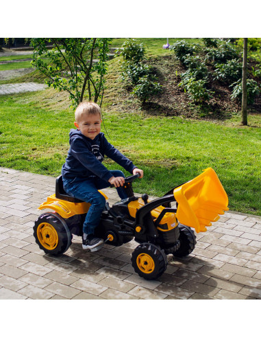 WOOPIE pedalų traktorius ūkininkui MaxTrac klasikinis kaušas buldozeris