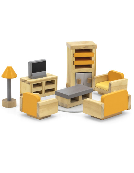 VIGA PolarB Dollhouse Furniture Set Living Room