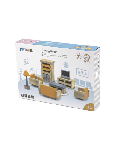 VIGA PolarB Dollhouse Furniture Set Living Room