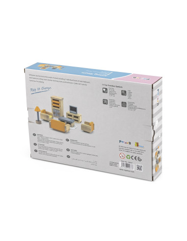 VIGA PolarB Dollhouse Furniture Set Living Room