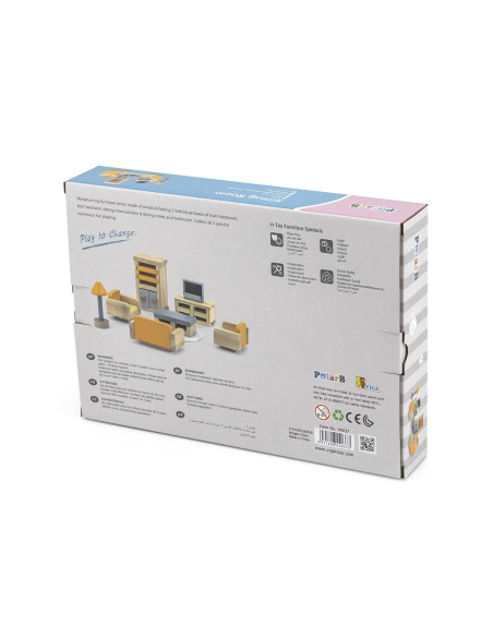 VIGA PolarB Dollhouse Furniture Set Living Room