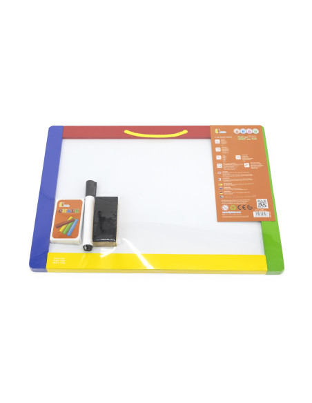 VIGA Wooden Double-Sided Magnetic Chalk Board Accessories