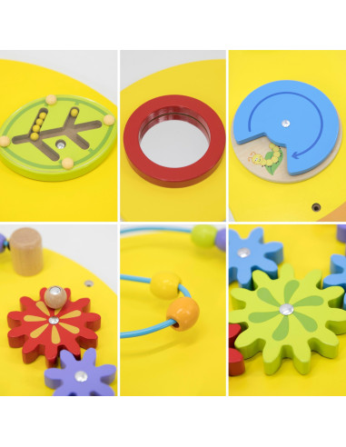 VIGA Large Wooden Caterpillar Activity Board