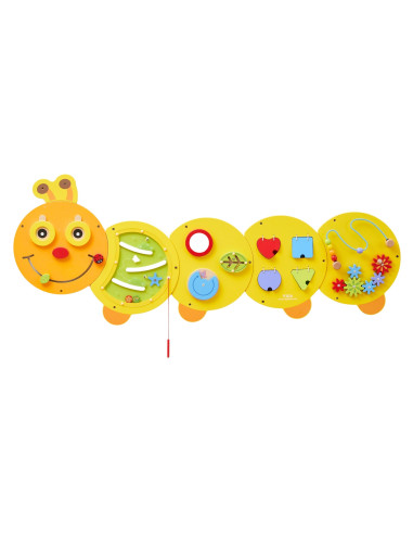 VIGA Large Wooden Caterpillar Activity Board