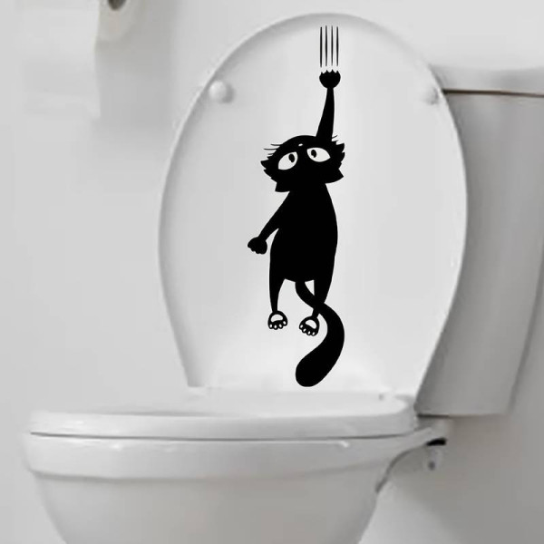 Наклейка Черная кошка