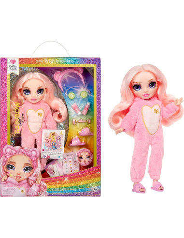 503675-EUC Junior High PJ Party Fashion Doll-  Bella (Pink)
