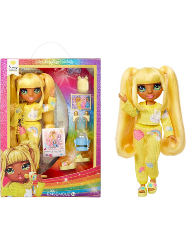 503682-EUC Junior High PJ Party Fashion Doll- Sunny (Yellow)