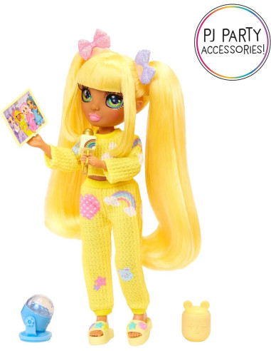 503682-EUC Junior High PJ Party Fashion Doll- Sunny (Yellow)
