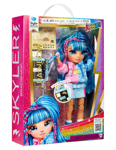 565215-EUC Rainbow High Junior High Doll Skyler