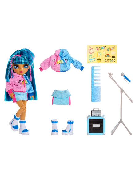 565215-EUC Rainbow High Junior High Doll Skyler