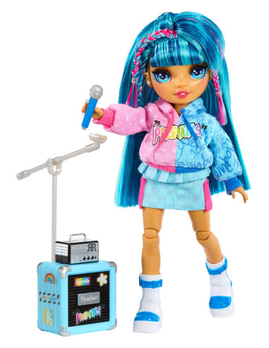 565215-EUC Rainbow High Junior High Doll Skyler