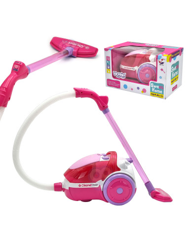 WOOPIE Vacuum Cleaner for Kids with Suction Function Pink