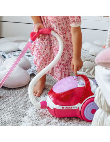 WOOPIE Vacuum Cleaner for Kids with Suction Function Pink
