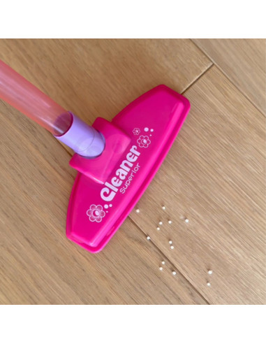 WOOPIE Vacuum Cleaner for Kids with Suction Function Pink