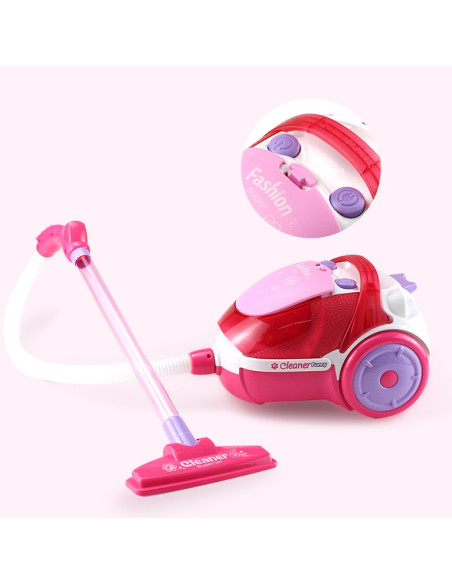 WOOPIE Vacuum Cleaner for Kids with Suction Function Pink