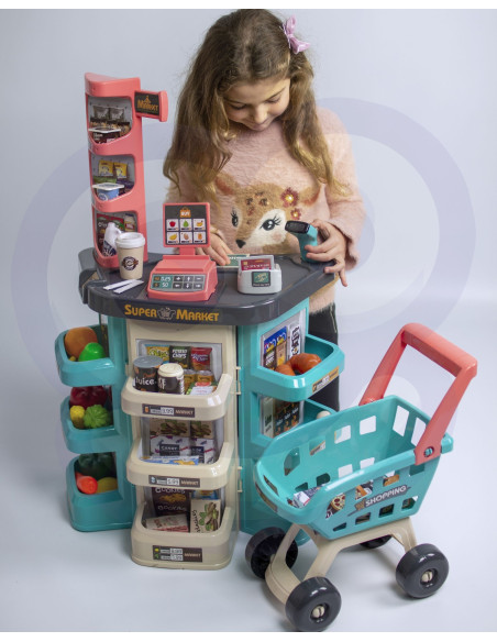 WOOPIE žaislinio prekybos centro rinkinys, 47 priedai