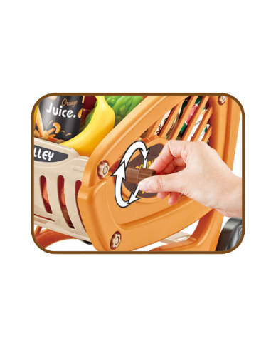 WOOPIE Shopping Cart for Children Movable Parts + 42 Accs.