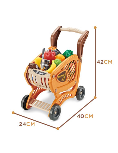 WOOPIE Shopping Cart for Children Movable Parts + 42 Accs.