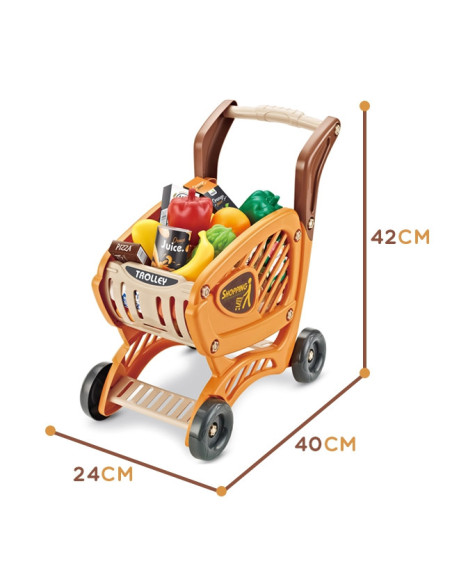 WOOPIE Shopping Cart for Children Movable Parts + 42 Accs.