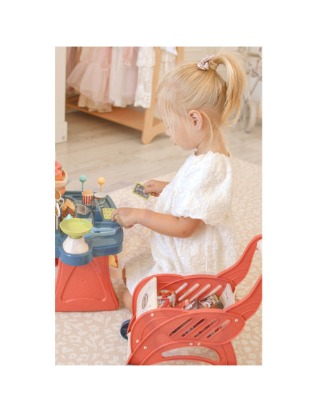 WOOPIE Shop Supermarket Shopping Cart Ice Cream Sweets + 40 Accs.