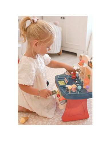 WOOPIE Shop Supermarket Shopping Cart Ice Cream Sweets + 40 Accs.