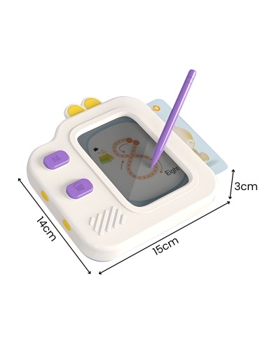 WOOPIE Graphic Tablet, Sketchpad for Learning Drawing and English, Card Reader, 120 pcs.