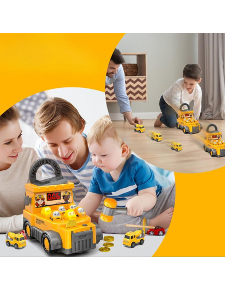 WOOPIE Hammering Skill Game Construction Site with Accessories