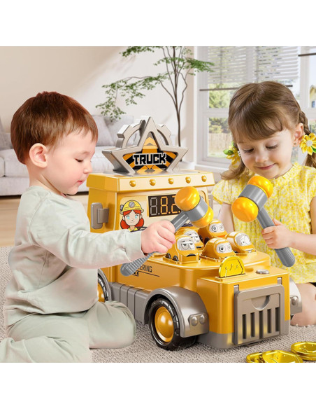 WOOPIE Hammering Skill Game Construction Site with Accessories