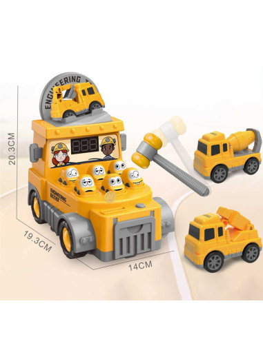 WOOPIE Hammering Skill Game Construction Site with Accessories