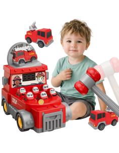 WOOPIE Hammer Strike Skill Game Fire Department with Accessories