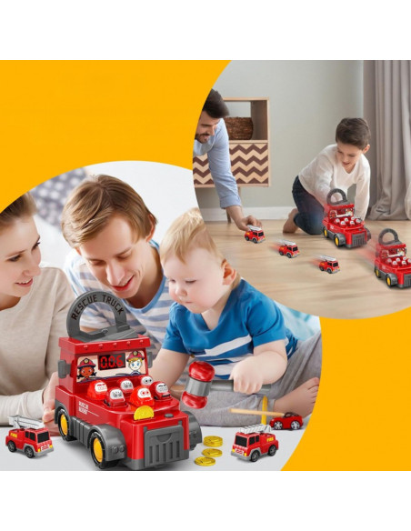 WOOPIE Hammer Strike Skill Game Fire Department with Accessories