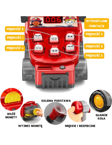 WOOPIE Hammer Strike Skill Game Fire Department with Accessories