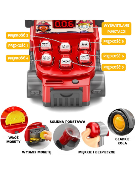 WOOPIE Hammer Strike Skill Game Fire Department with Accessories