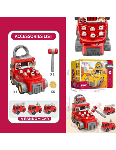 WOOPIE Hammer Strike Skill Game Fire Department with Accessories