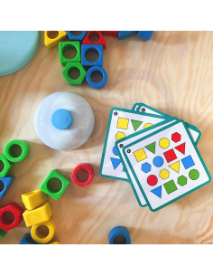 WOOPIE Montessori Dinosaur Puzzle Match Shapes Skill Game 2