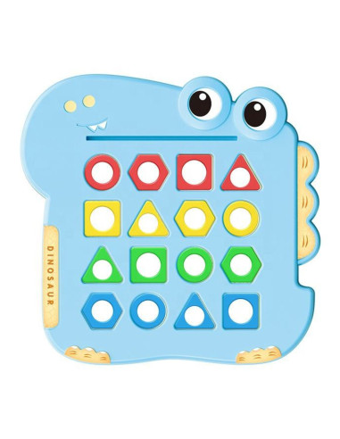 WOOPIE Montessori Dinosaur Puzzle Match Shapes Skill Game