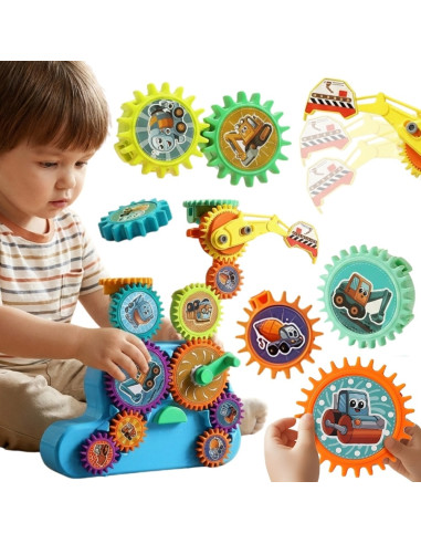 WOOPIE Interactive Construction Blocks Gears 18 pcs.