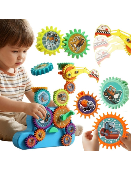 WOOPIE Interactive Construction Blocks Gears 18 pcs.