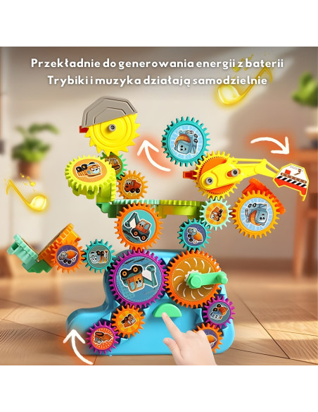 WOOPIE Interactive Construction Blocks Gears 18 pcs.