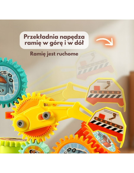 WOOPIE Interactive Construction Blocks Gears 18 pcs.