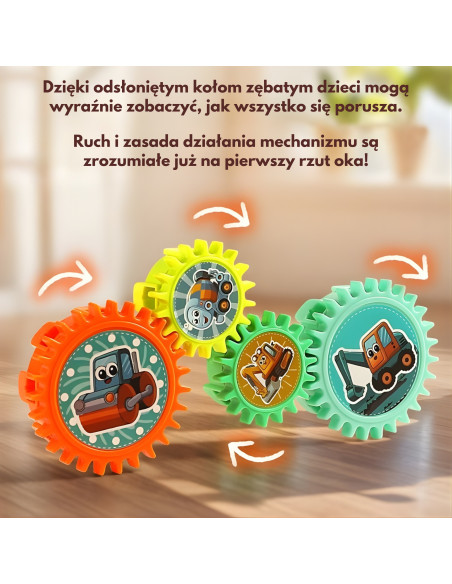 WOOPIE Interactive Construction Blocks Gears 18 pcs.