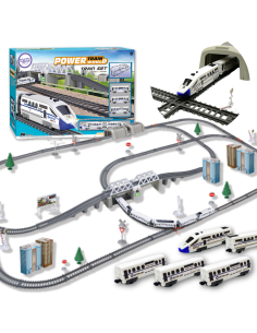 WOOPIE Electric Train Huge 914 cm Track Bridge Tunnel 86 pcs.