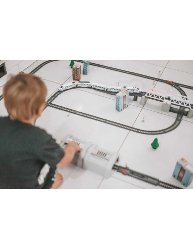 WOOPIE Electric Train Huge 914 cm Track Bridge Tunnel 86 pcs.