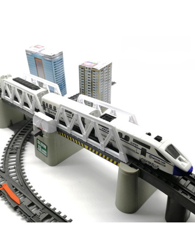 WOOPIE Electric Train Huge 914 cm Track Bridge Tunnel 86 pcs.