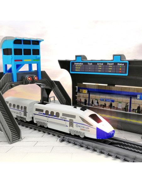 WOOPIE Electric Train Huge 914 cm Track Bridge Tunnel 86 pcs.