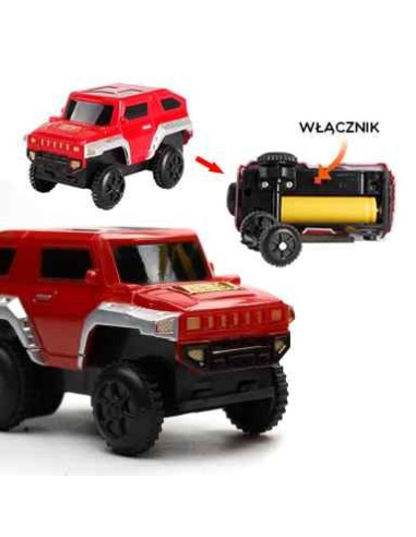 Электрический поезд WOOPI 2 в 1: гоночная трасса, виадук, вагон XXL, 192 детали.