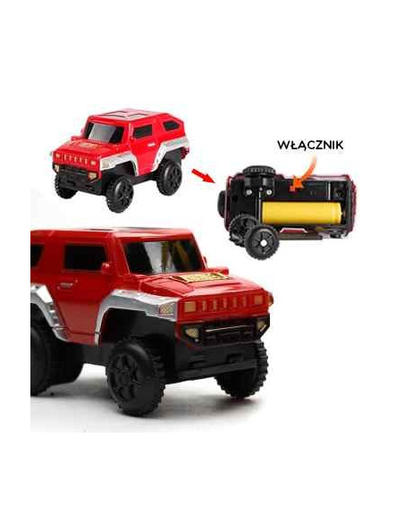 WOOPIE Electric Train 2in1 Race Track Train Viaduct Car XXL 192 pcs.