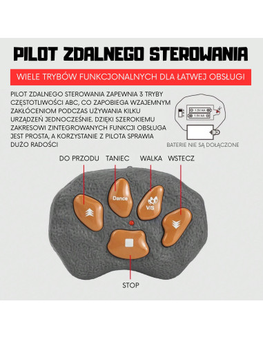 WOOPIE dinozauras Stegosaurus su pulteliu