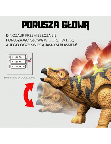WOOPIE Remote Controlled RC Dinosaur Robot Stegosaurus
