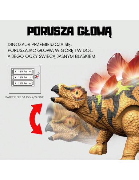 WOOPIE Remote Controlled RC Dinosaur Robot Stegosaurus